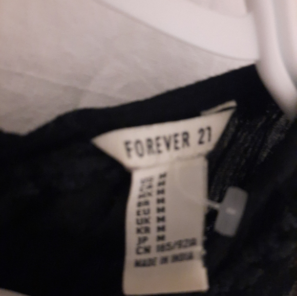 Forever 21 Black Sheer Dress, size Med. - Picture 5 of 6